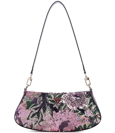 Guess Elsie Sequin Floral Shoulder Bag