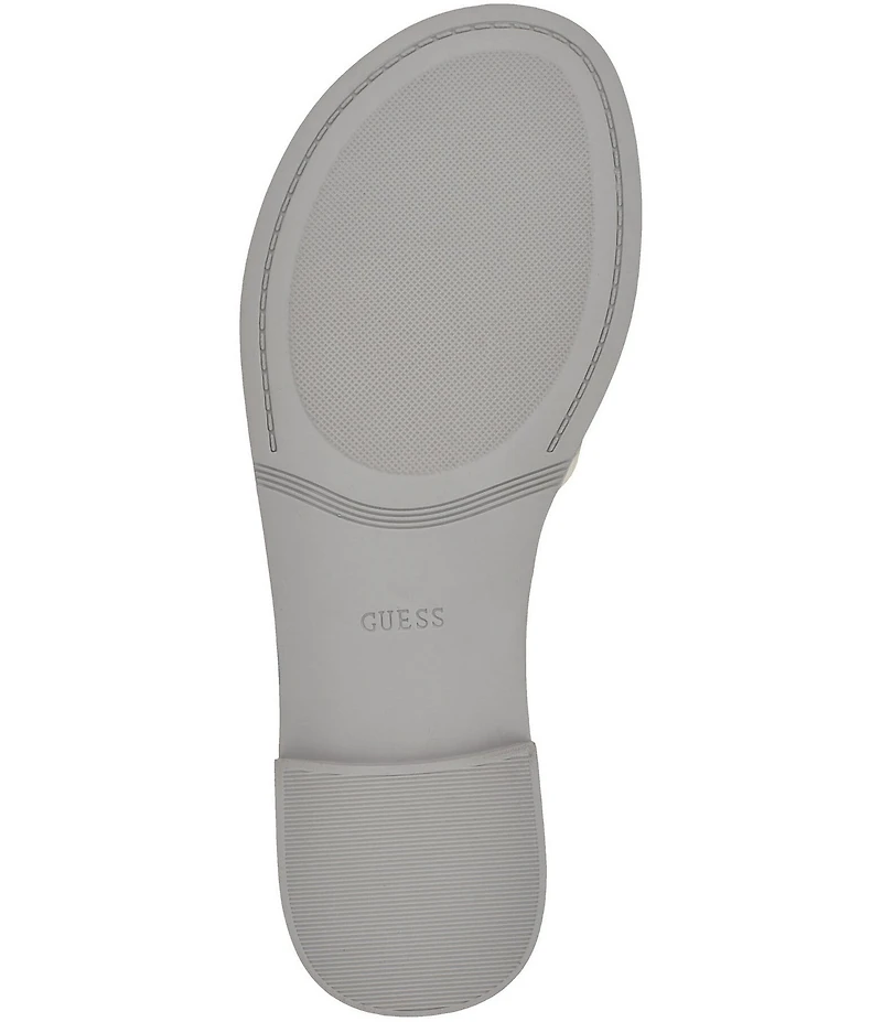 Guess Elyho Glossy Rubber Logo Pool Slide Sandals