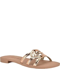 Guess Elyho Glossy Rubber Logo Pool Slide Sandals