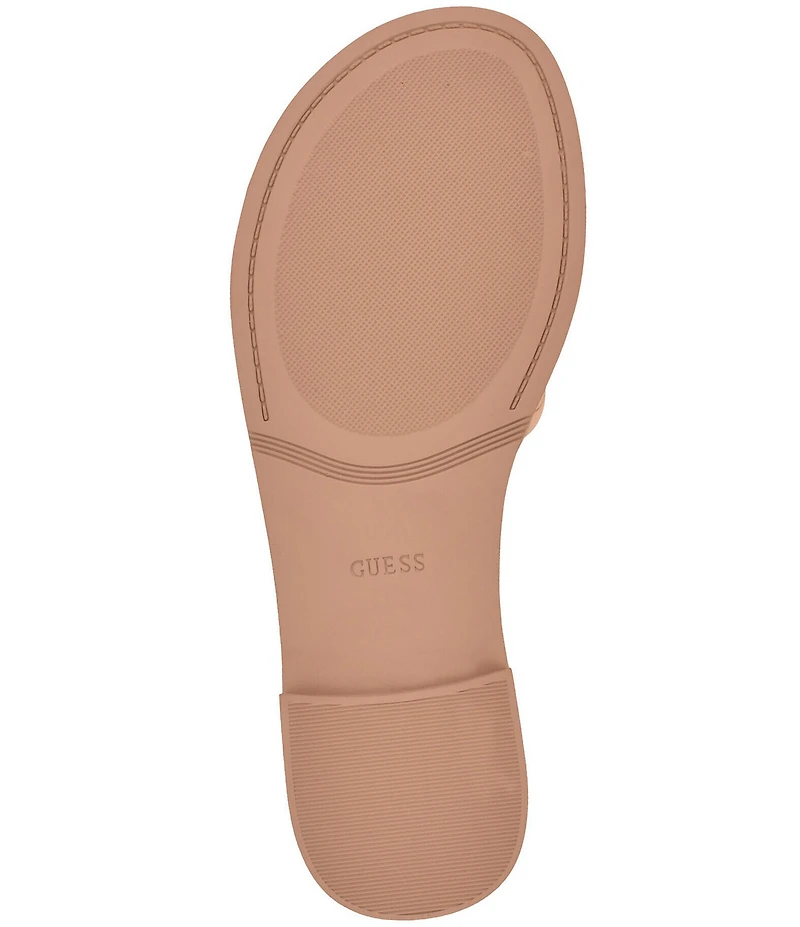Guess Elyho Glossy Rubber Logo Pool Slide Sandals
