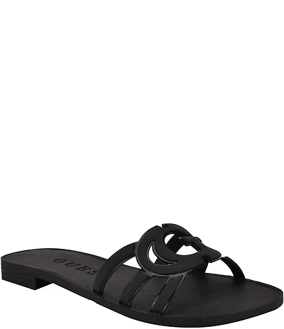 Guess Elyho Rubber Logo Pool Slide Sandals