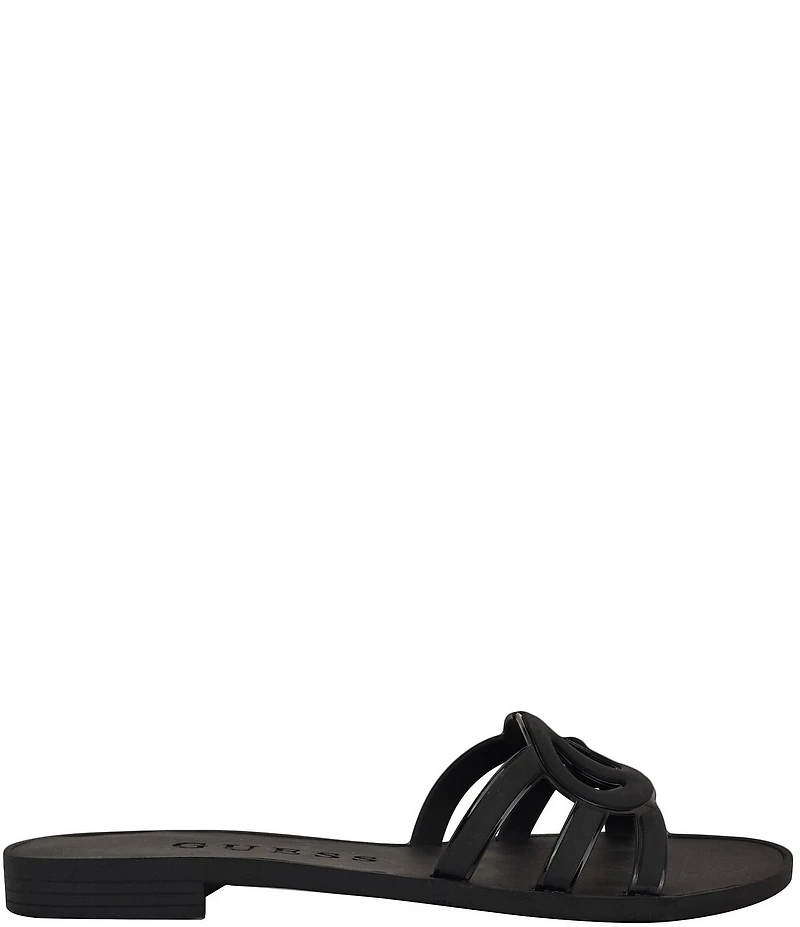 Guess Elyho Rubber Logo Pool Slide Sandals