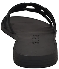 Guess Elyho Rubber Logo Pool Slide Sandals