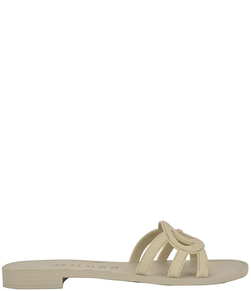 Guess Elyho Rubber Logo Pool Slide Sandals