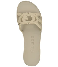 Guess Elyho Rubber Logo Pool Slide Sandals