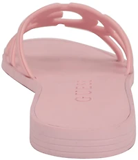 Guess Elyho Rubber Logo Pool Slide Sandals