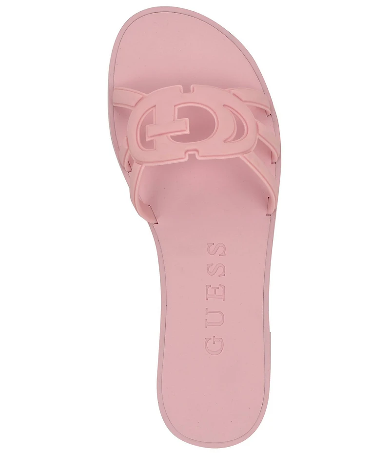 Guess Elyho Rubber Logo Pool Slide Sandals
