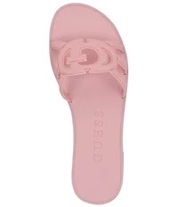 Guess Elyho Rubber Logo Pool Slide Sandals