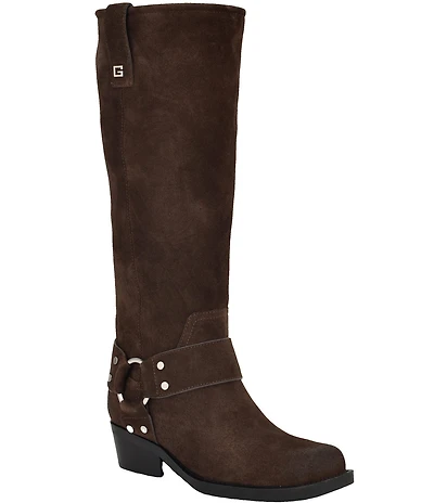 Guess Felysse Suede Tall Engineer Boots