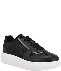Guess Fhilip Rhinestone Logo Embellished Platform Sneakers