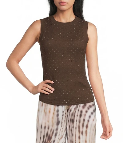Guess Francine Sleeveless Smocked Top