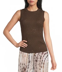 Guess Francine Sleeveless Smocked Top