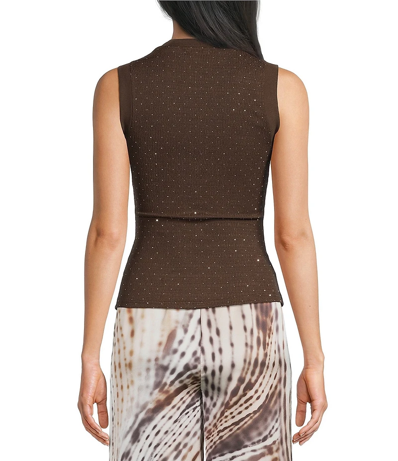 Guess Francine Sleeveless Smocked Top