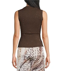 Guess Francine Sleeveless Smocked Top
