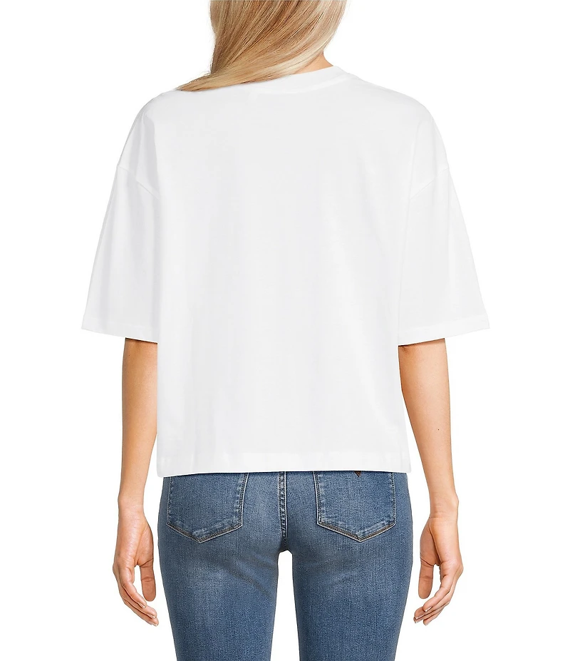 Guess French Lips Short Sleeve Oversized T-Shirt
