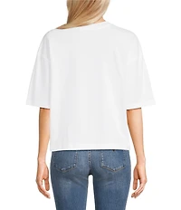 Guess French Lips Short Sleeve Oversized T-Shirt