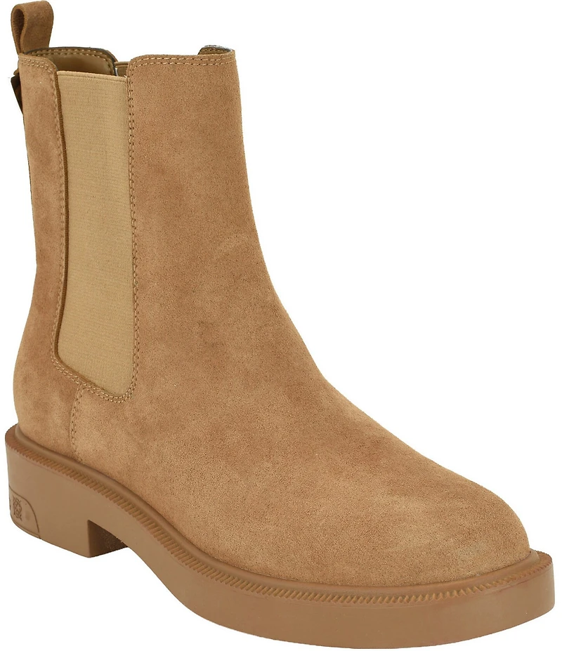 Guess Fynli Suede Mid Calf Chelsea Boots