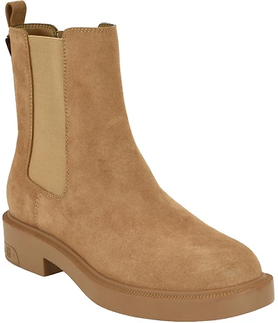 Guess Fynli Suede Mid Calf Chelsea Boots