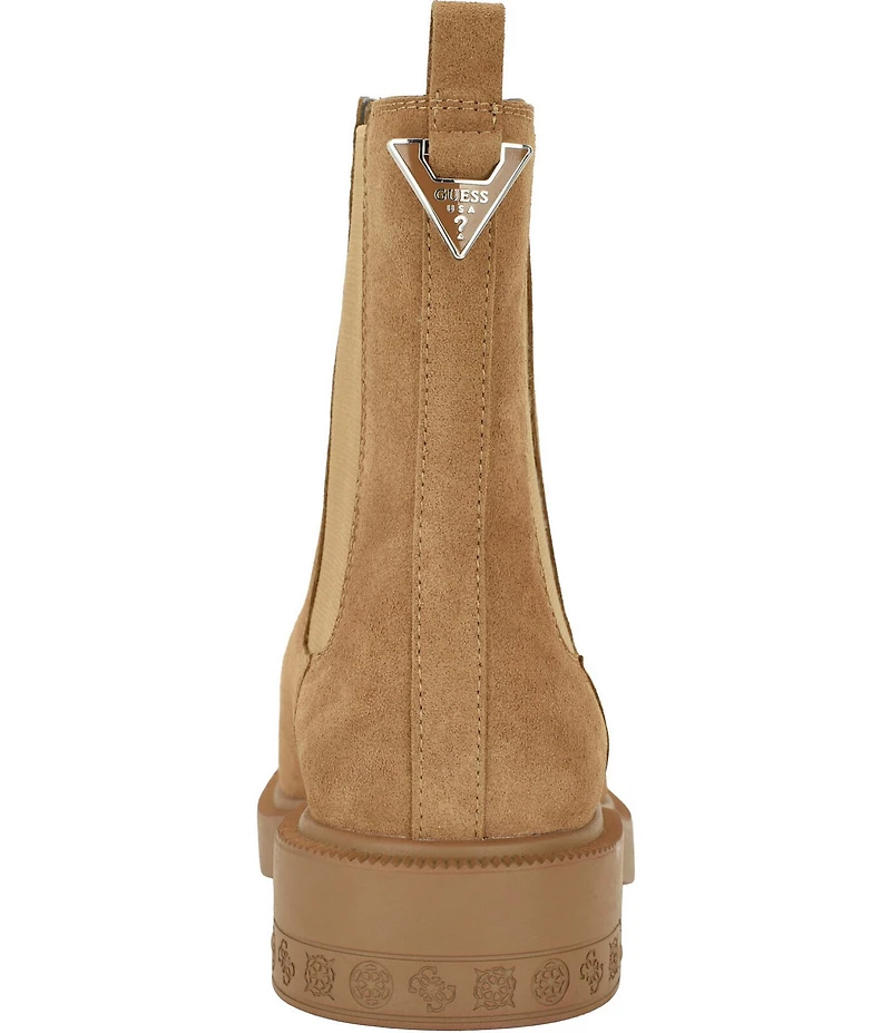 Guess Fynli Suede Mid Calf Chelsea Boots