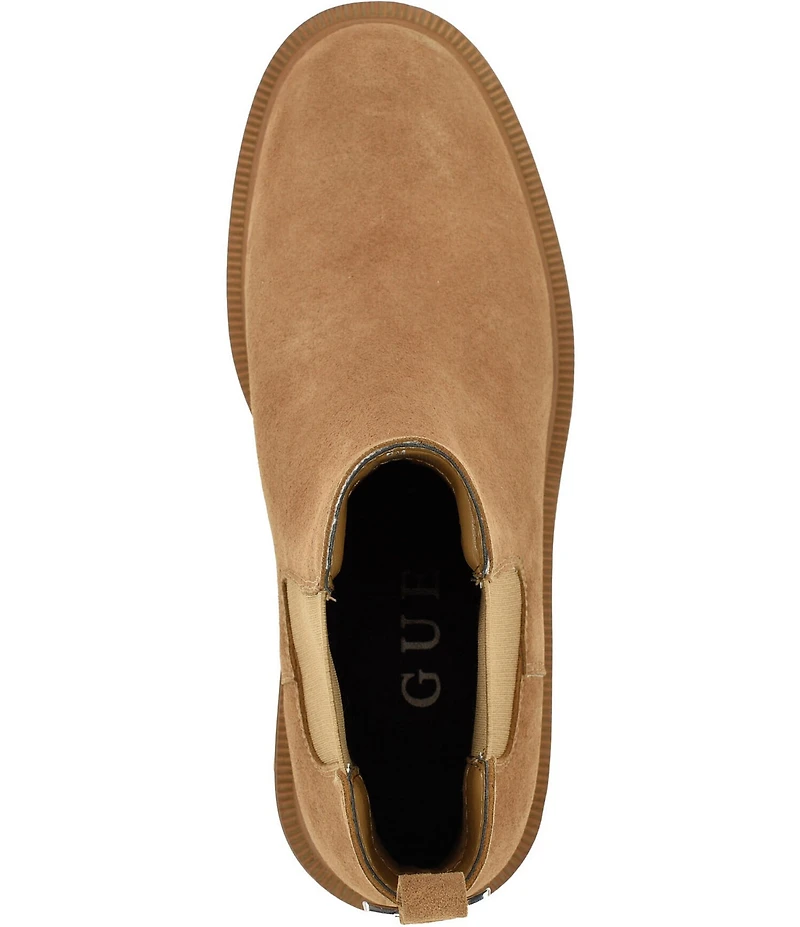 Guess Fynli Suede Mid Calf Chelsea Boots