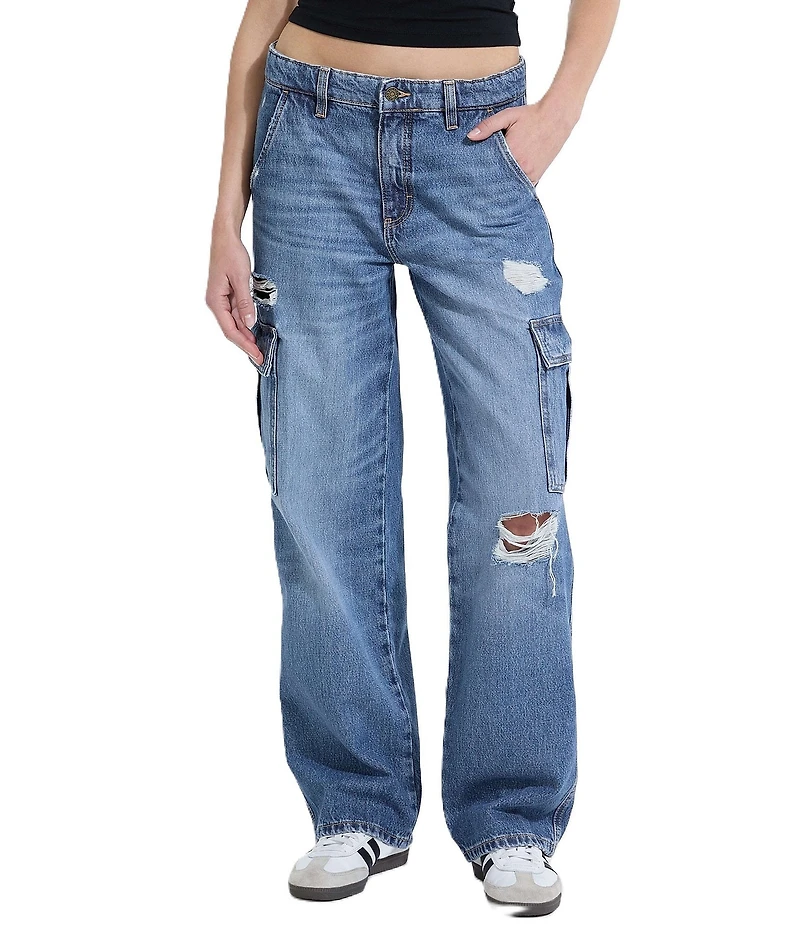 Guess G10 Cargo Pocket Distressed Jeans