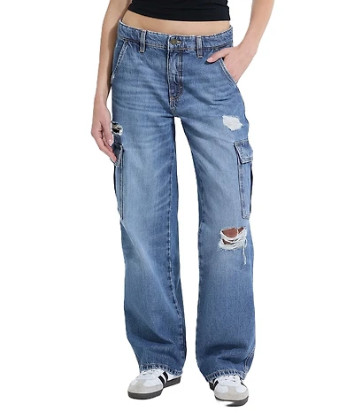 Guess G10 Cargo Pocket Distressed Jeans