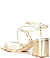 Guess Galeon Metallic Strappy Dress Sandals