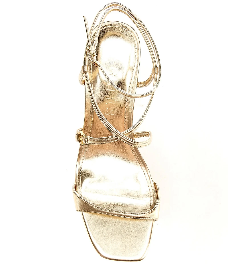 Guess Galeon Metallic Strappy Dress Sandals