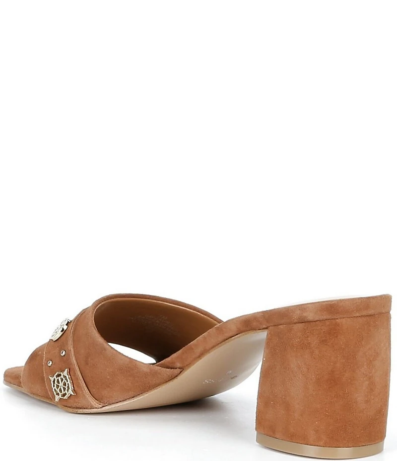 Guess Gauri Suede Block Heel Sandals