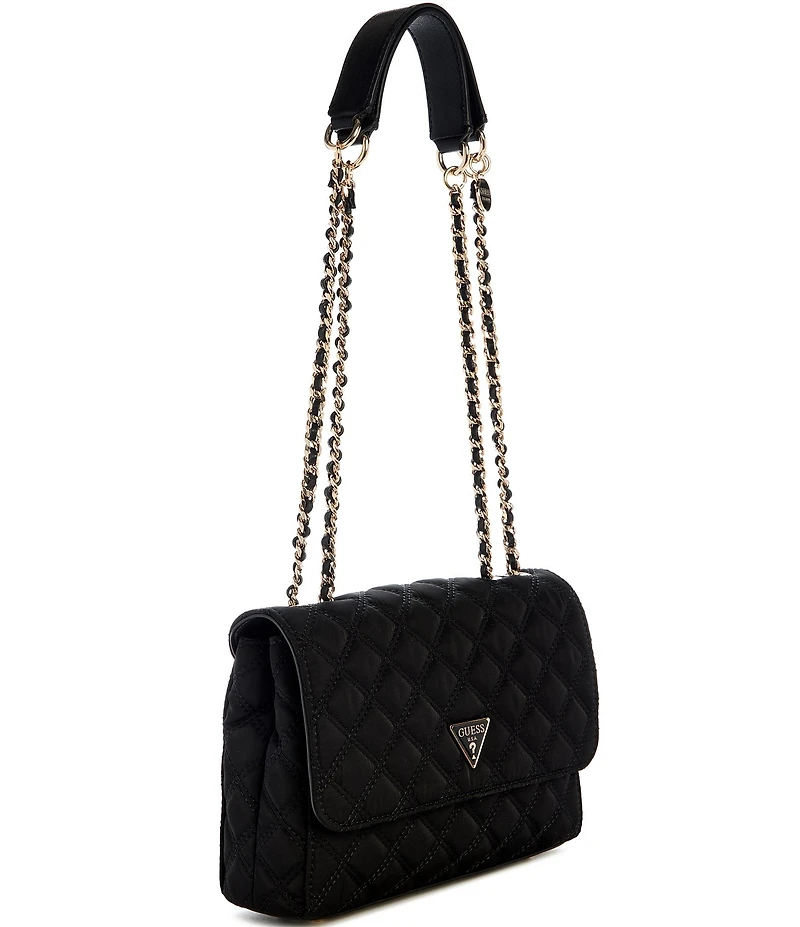 Guess Giully 2 Compartments Convertible Flap Crossbody Bag