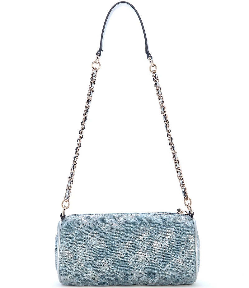 Guess Giully II Denim Mini Barrel Bag
