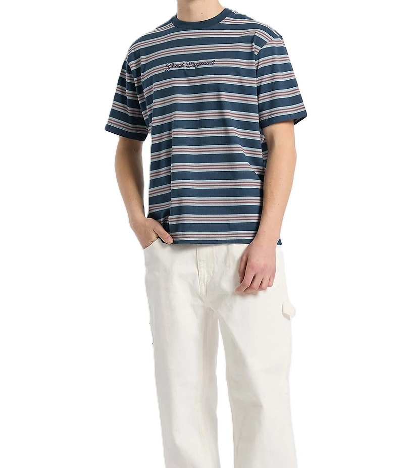 Guess Go Horizontal Stripe Short Sleeve T-Shirt