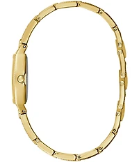 Guess Gold-Tone Crystal Bracelet Watch