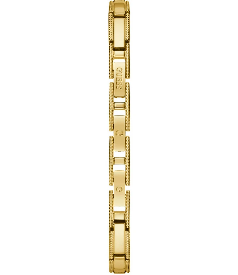 Guess Gold-Tone Crystal Bracelet Watch