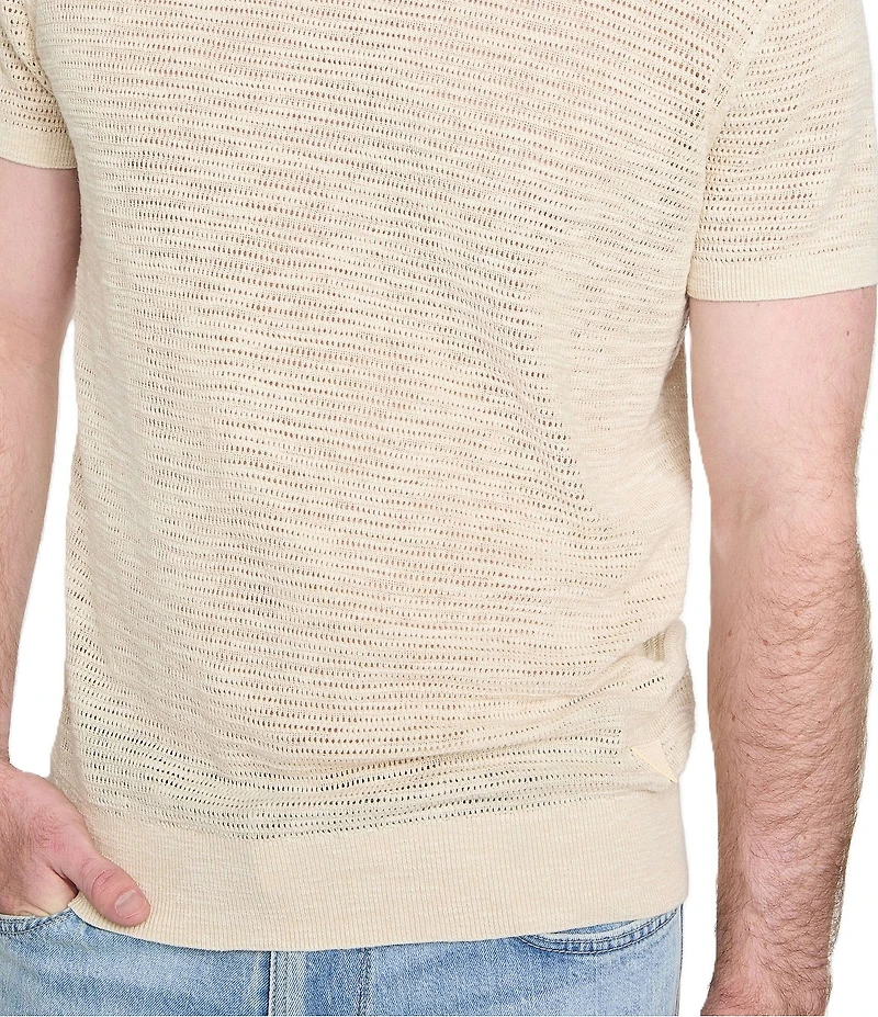 Guess Goodwin Stitched Short Sleeve Sweater