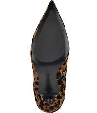 Guess Gressa Leopard Print Pointed Toe Tall Dress Boots