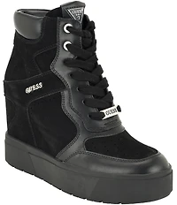 Guess Guilley Hidden Wedge Platform Sneaker Booties