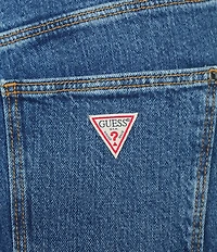 Guess High Rise Straight Leg Denim Mom Jeans
