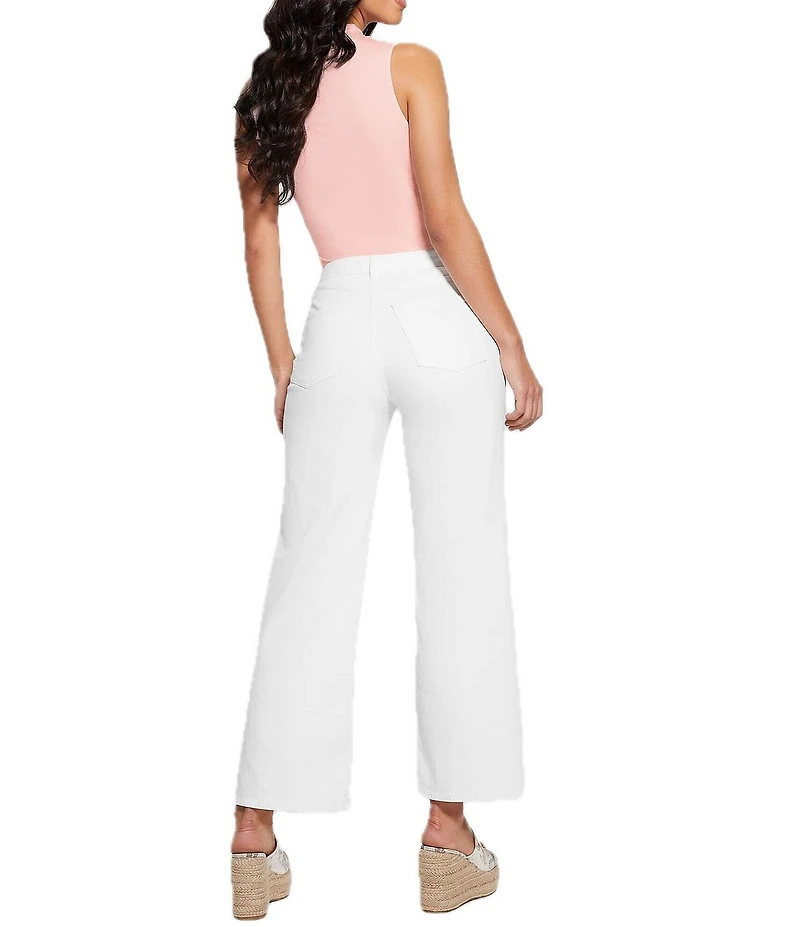 Guess High Rise Wide Leg Jeans