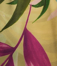 Guess Ines Coordinating Satin Tropical Print Wide Leg Joggers