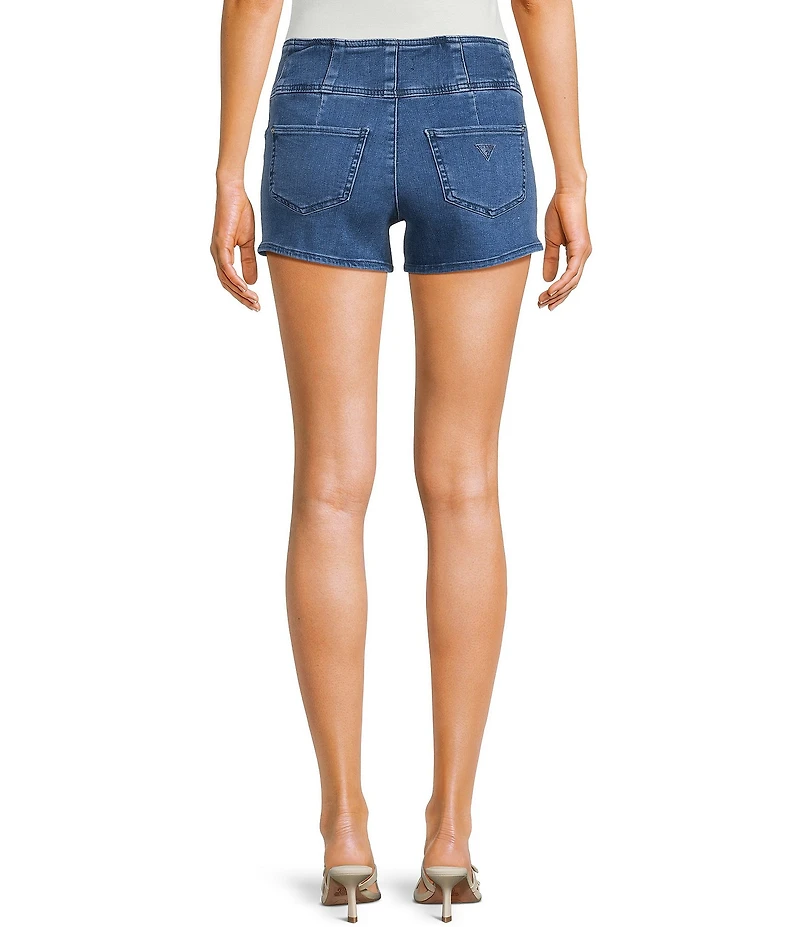 Guess Janna High Rise Denim Shorts