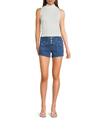 Guess Janna High Rise Denim Shorts