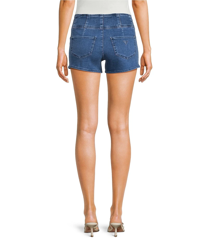 Guess Janna High Rise Denim Shorts