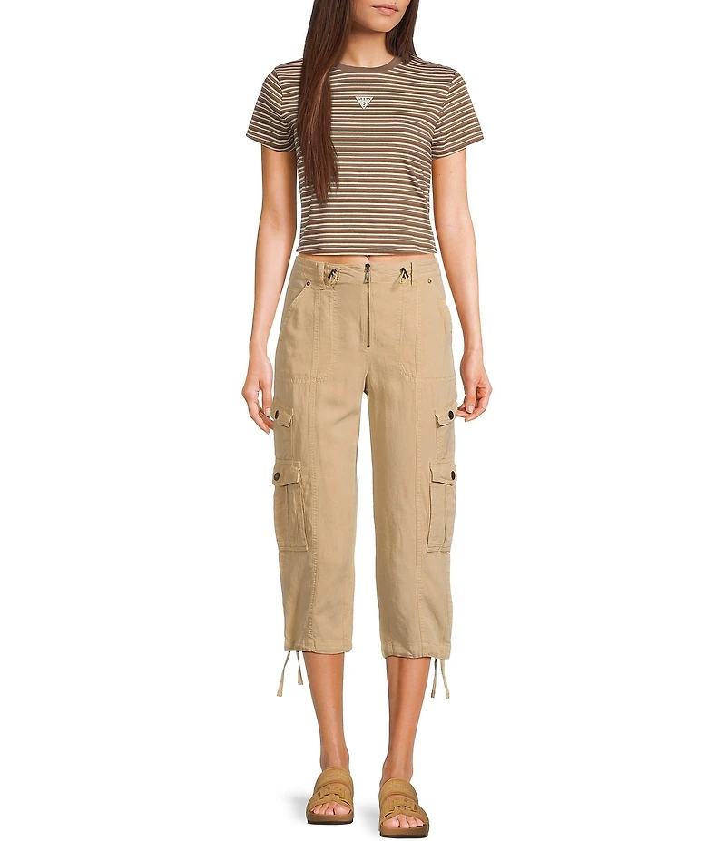 Guess Kai Cargo Capri Pants