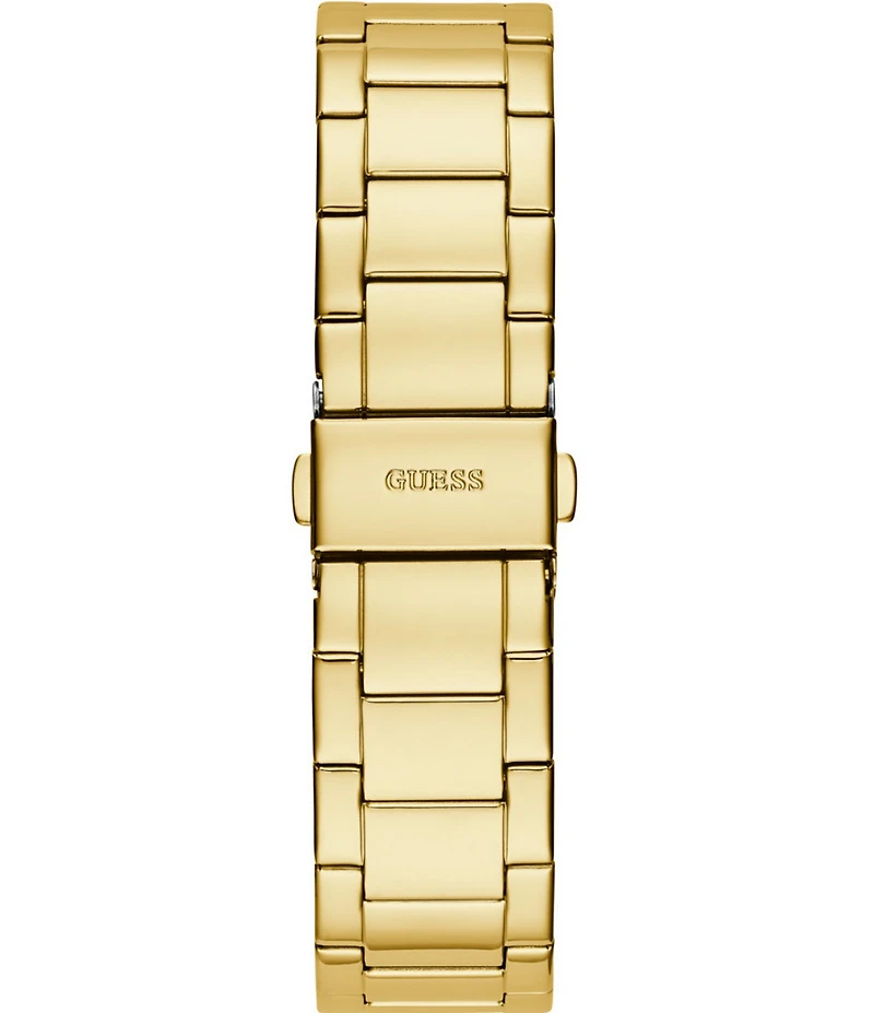 Guess Women's Gold-Tone Glitz Stainless Steel Multifunction Watch