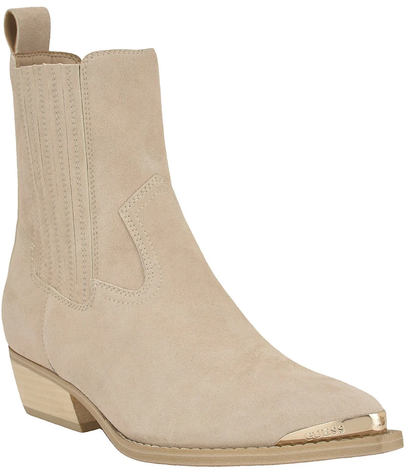 Guess Lanna Suede Chelsea Booties