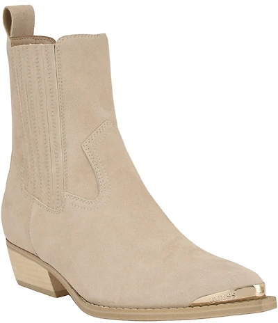 Guess Lanna Suede Chelsea Booties