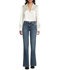 Guess Leah Long Sleeve Satin Bodysuit