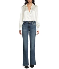 Guess Leah Long Sleeve Satin Bodysuit