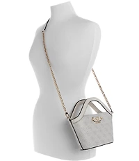 Guess Lindsey Logo Mini Satchel Tote Bag
